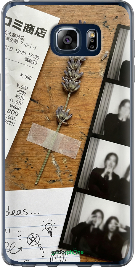 2D пластиковий чехол Aesthetic Scrapbook Collage для Samsung Galaxy Note 5 N920C - 6773t-127 изображение 