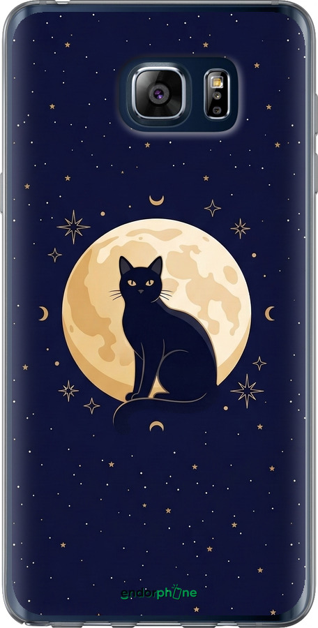 2D пластиковий чехол Cute Cat Celestial/Witchy для Samsung Galaxy Note 5 N920C - 6787t-127 изображение 