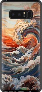 TPU чехол Арт волны для Samsung Galaxy Note 8 - 6324b-1020 изображение 