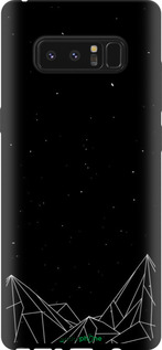 TPU чехол Чорно білі абстрактні гори для Samsung Galaxy Note 8 - 6437b-1020 изображение 