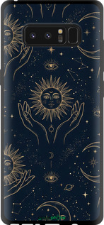 TPU чехол Celestial Harmony: Sun & Moon Gold Mystic Pattern для Samsung Galaxy Note 8 - 6778b-1020 изображение 