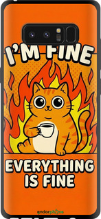 TPU чехол 'Funny Cat' для Samsung Galaxy Note 8 изображение 3