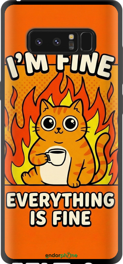 TPU чехол Funny Cat для Samsung Galaxy Note 8 - 6786b-1020 изображение 