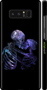 3D пластиковый матовый чехол С изображением скелета для Samsung Galaxy Note 8 - 6537m-1020 изображение 