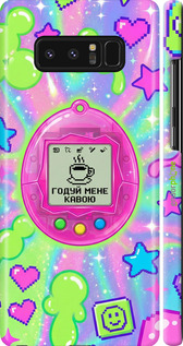 3D пластиковый матовый чехол 'Y2K Aesthetic Retro Pet: Годуй мене кавою' для Samsung Galaxy Note 8 изображение 9