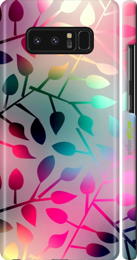 

3D пластиковий матовий чохол "Листя" для Samsung Galaxy Note 8