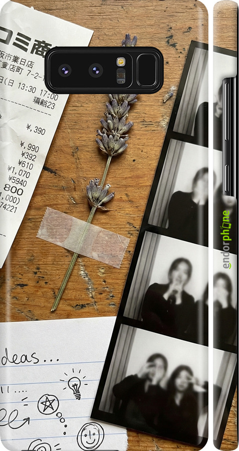 3D пластиковий матовий чехол Aesthetic Scrapbook Collage для Samsung Galaxy Note 8 - 6773m-1020 изображение 
