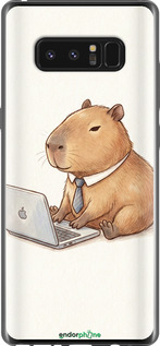 2D пластиковий чехол Funny Capybara CEO Working для Samsung Galaxy Note 8 - 6777t-1020 изображение 