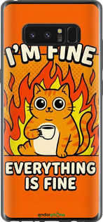 2D пластиковый чехол 'Funny Cat' для Samsung Galaxy Note 8 изображение 5