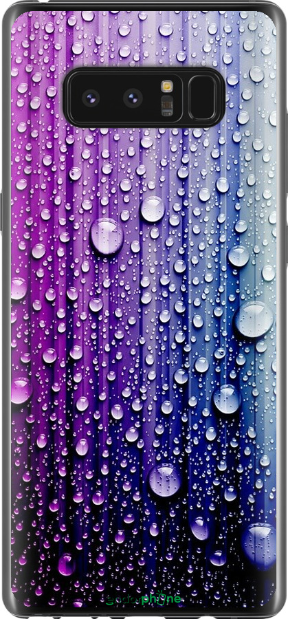 

Силіконовий чохол "Краплини води" для Samsung Galaxy Note 8, Синій