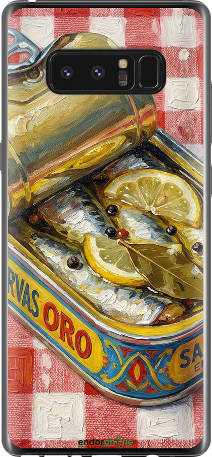 Силиконовый чехол Vintage Sardine Tin Phone для Samsung Galaxy Note 8 - 6772u-1020 изображение 