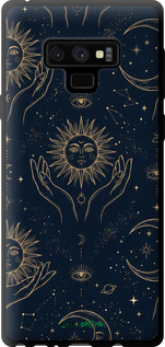 TPU чехол Celestial Harmony: Sun & Moon Gold Mystic Pattern для Samsung Galaxy Note 9 N960F - 6778b-1512 изображение 