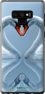 Силиконовый чехол Лебеди для Samsung Galaxy Note 9 N960F - 6007u-1512 изображение 