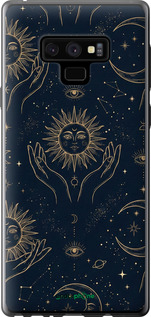 Силиконовый чехол Celestial Harmony: Sun & Moon Gold Mystic Pattern для Samsung Galaxy Note 9 N960F - 6778u-1512 изображение 