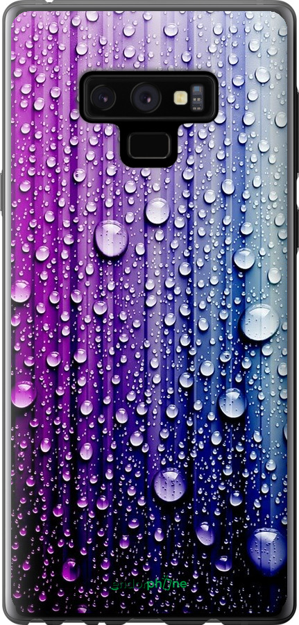 

2D пластиковий чохол "Краплини води" для Samsung Galaxy Note 9 N960F, Синій