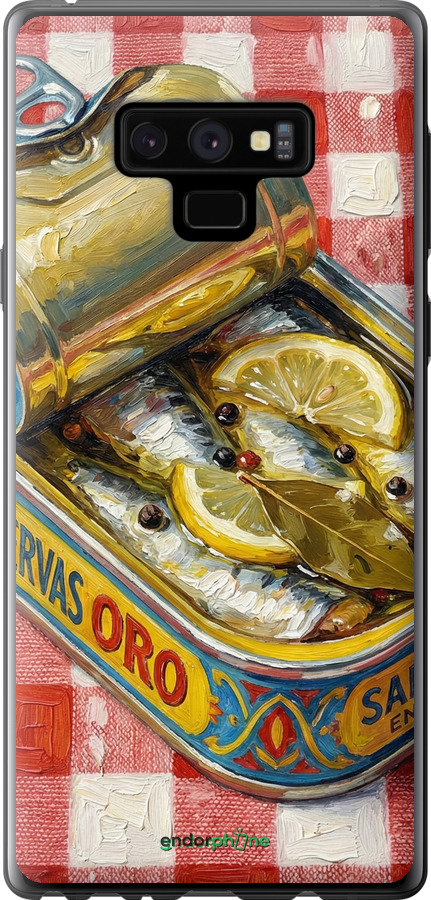 Силиконовый чехол Vintage Sardine Tin Phone для Samsung Galaxy Note 9 N960F - 6772u-1512 изображение 