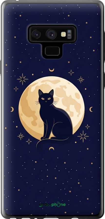 Силиконовый чехол Cute Cat Celestial/Witchy для Samsung Galaxy Note 9 N960F - 6787u-1512 изображение 