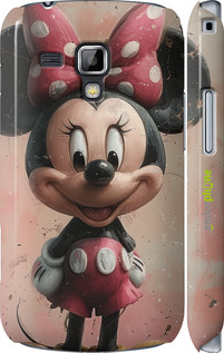 3D пластиковий глянцевий чехол Minnie Mouse для Samsung Galaxy S Duos s7562 - 6054c-84 изображение 