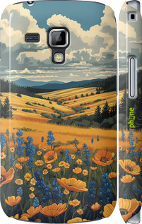 3D пластиковый глянцевый чехол Украинское поле для Samsung Galaxy S Duos s7562 - 6082c-84 изображение 