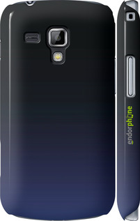 3D пластиковий глянцевий чехол Градієнт у темно-синьому стилі для Samsung Galaxy S Duos s7562 - 6542c-84 изображение 