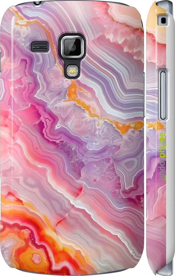 3D пластиковый глянцевый чехол Мрамор 2 для Samsung Galaxy S Duos s7562 - 6307c-84 изображение 
