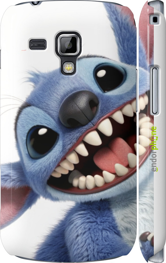 3D пластиковий глянцевий чехол Стіч для Samsung Galaxy S Duos s7562 - 6684c-84 изображение 