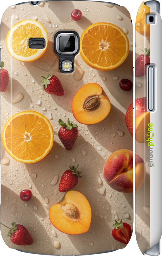 3D пластиковий глянцевий чехол Фрукти 3 для Samsung Galaxy S Duos s7562 - 6703c-84 изображение 