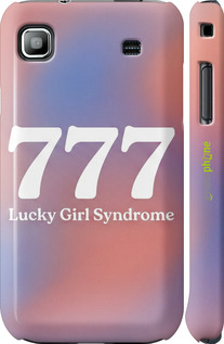 3D пластиковый глянцевый чехол 'Aesthetic Aura Gradient 777 Lucky Energy' для Samsung Galaxy S i9000 изображение 5