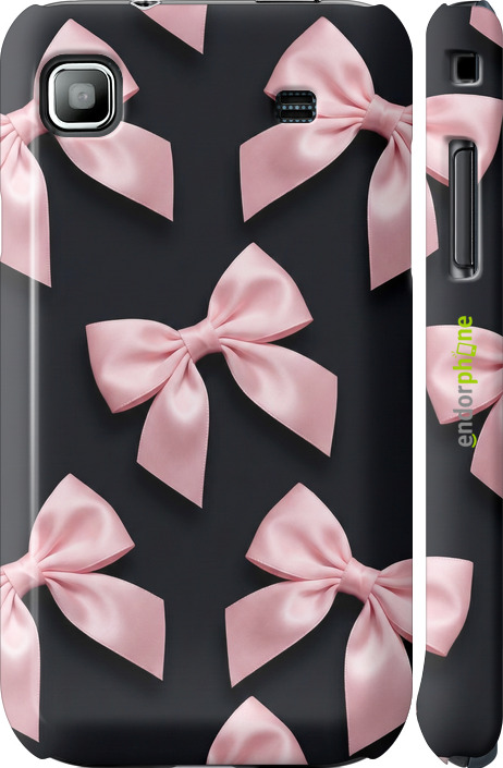 3D пластиковий глянцевий чехол Coquette Ribbons Dark Coquette для Samsung Galaxy S i9000 - 6767c-77 изображение 