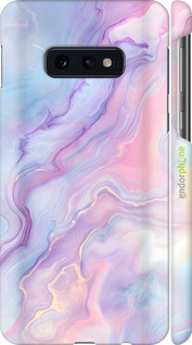 3D пластиковый матовый чехол Нежный мрамор для Samsung Galaxy S10e - 6310m-1646 изображение 