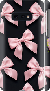 3D пластиковый матовый чехол 'Coquette Ribbons Dark Coquette' для Samsung Galaxy S10e изображение 1