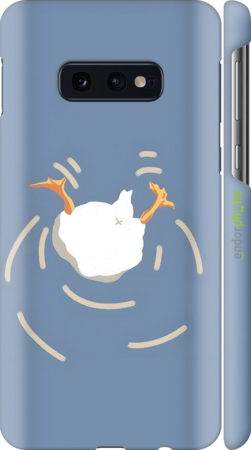3D пластиковий матовий чехол Гусь ныряет для Samsung Galaxy S10e - 6275m-1646 изображение 
