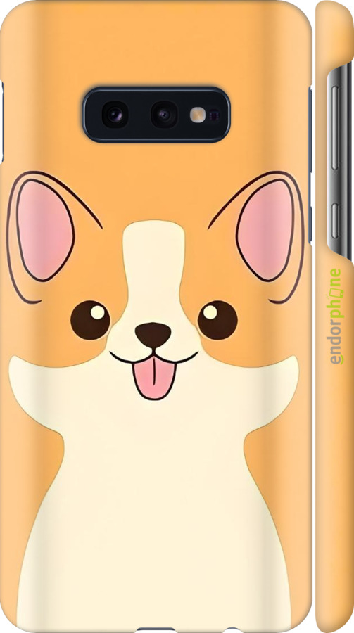 3D пластиковий матовий чехол Милый пес для Samsung Galaxy S10e - 6296m-1646 изображение 