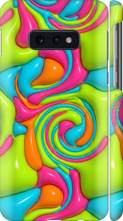 3D пластиковый матовый чехол Y2K Jelly Dream для Samsung Galaxy S10e - 6780m-1646 изображение 