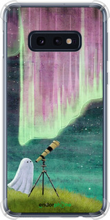 Силикон с усиленными углами чехол Привидение и звезды для Samsung Galaxy S10e - 6443sp-1646 изображение 