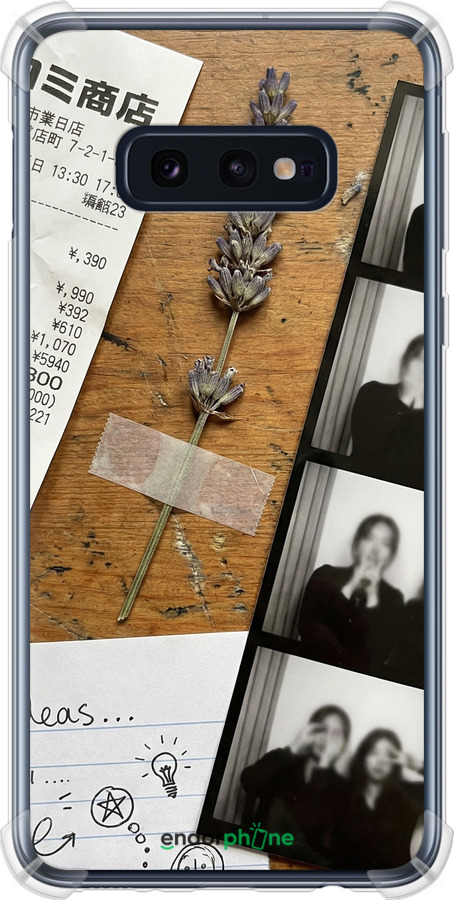 Силикон с усиленными углами чехол Aesthetic Scrapbook Collage для Samsung Galaxy S10e - 6773sp-1646 изображение 