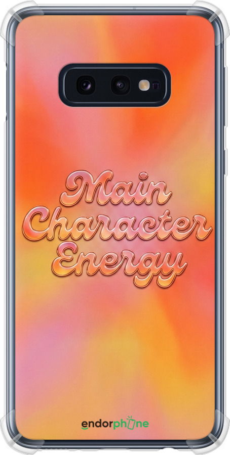 Силикон с усиленными углами чехол Aura Gradient Main Character Energy Aesthetic Y2K для Samsung Galaxy S10e - 6783sp-1646 изображение 