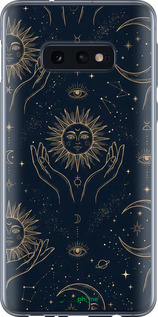 2D пластиковий чехол Celestial Harmony: Sun & Moon Gold Mystic Pattern для Samsung Galaxy S10e - 6778t-1646 изображение 