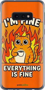 Силиконовый чехол Funny Cat для Samsung Galaxy S10e - 6786u-1646 изображение 