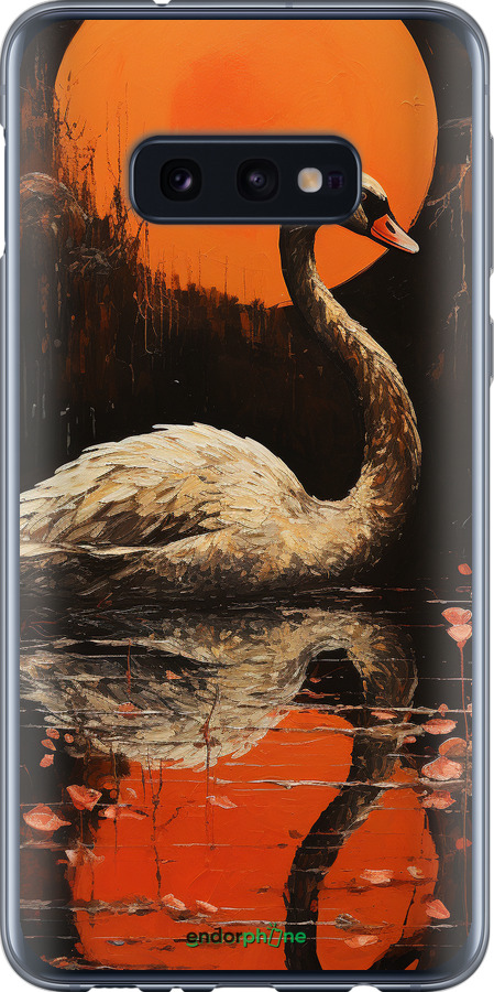 2D пластиковый чехол Лебедь для Samsung Galaxy S10e - 5964t-1646 изображение 