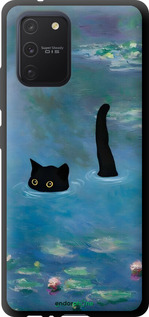 TPU чехол Із зображенням кота та водяної лілії Monet для Samsung Galaxy S10 Lite 2020 - 6519b-1851 изображение 