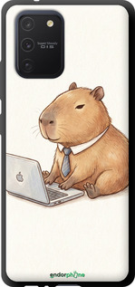 TPU чехол Funny Capybara CEO Working для Samsung Galaxy S10 Lite 2020 - 6777b-1851 изображение 