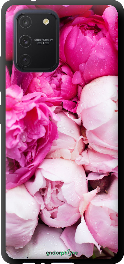 

TPU preto Capa "Peónias cor-de-rosa" para Samsung Galaxy S10 Lite 2020