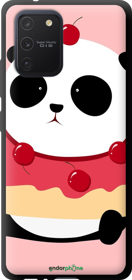 TPU чехол Панда с пончиком для Samsung Galaxy S10 Lite 2020 - 3991b-1851 изображение 