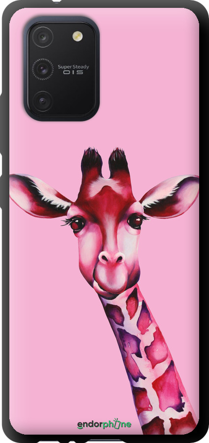 TPU чехол Розовая жирафа для Samsung Galaxy S10 Lite 2020 - 4441b-1851 изображение 