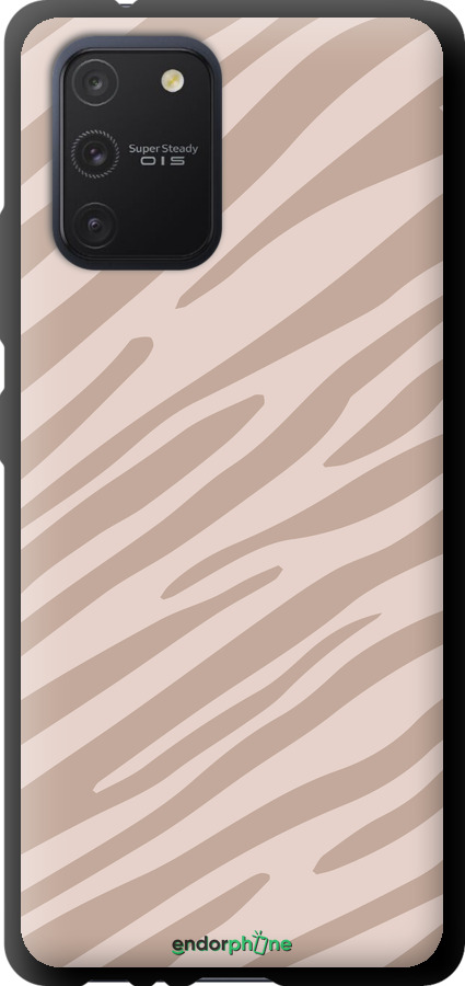 TPU чехол Зебра беж для Samsung Galaxy S10 Lite 2020 - 4875b-1851 изображение 