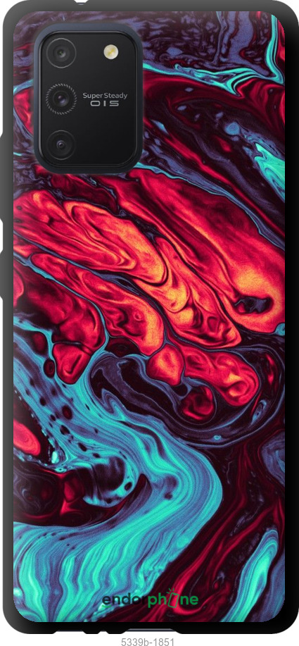 TPU чехол Синя червона абстакція для Samsung Galaxy S10 Lite 2020 - 5339b-1851 изображение 