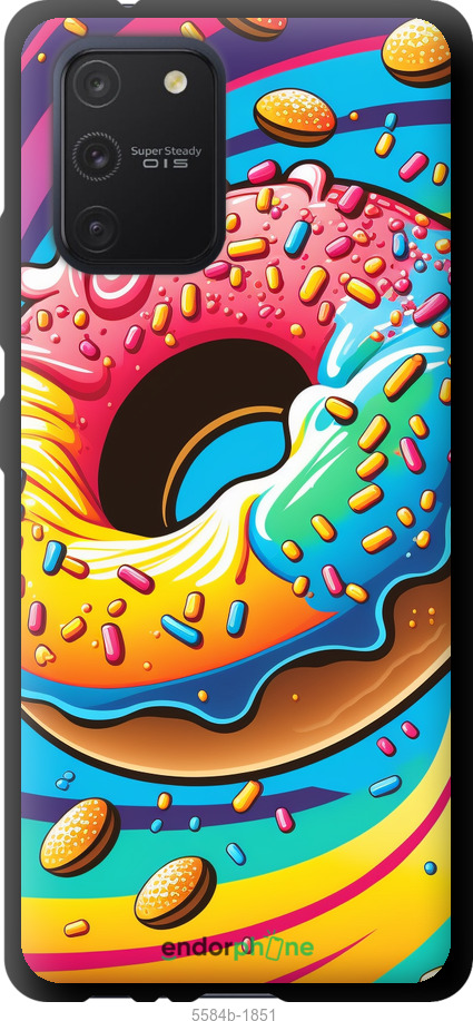 TPU чехол Пончик радуга для Samsung Galaxy S10 Lite 2020 - 5584b-1851 изображение 