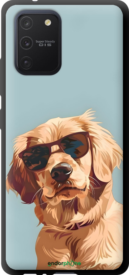 TPU чехол Пес в очках для Samsung Galaxy S10 Lite 2020 - 6381b-1851 изображение 