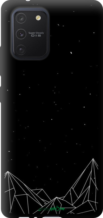 TPU чехол Черно белые абстрактные горы для Samsung Galaxy S10 Lite 2020 - 6437b-1851 изображение 
